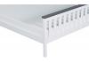 4ft Small Double White wood & Grey, Shangahi Shaker wooden bed frame 4